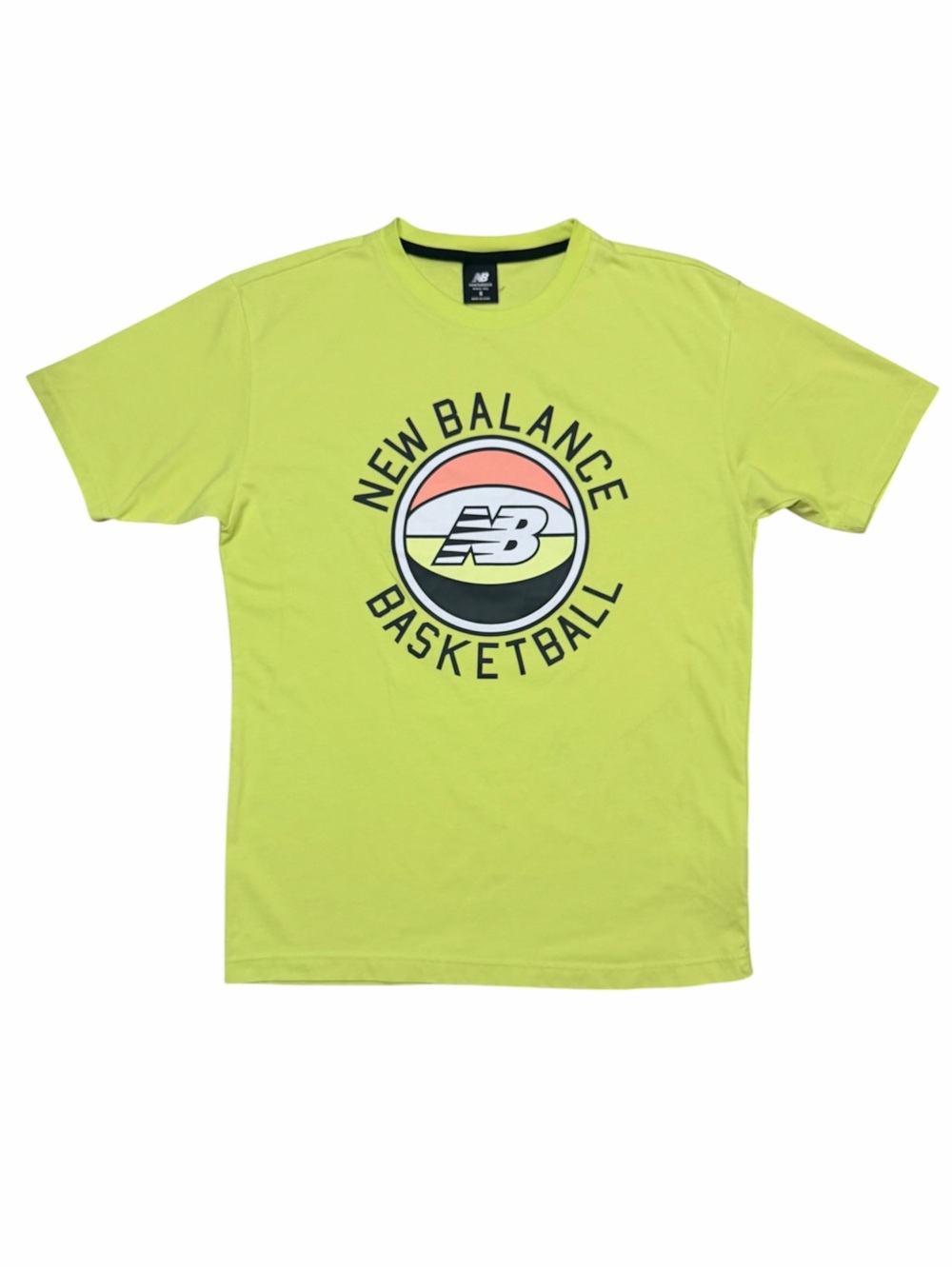 New Balance Basketball First Light Tee Neon Lemon Men sz. S